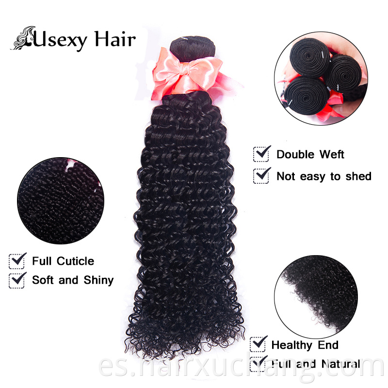 Vendedores al por mayor de cabello italiano Afro Kinky Curly Hair Bundle Virgin Human Hair Extensions